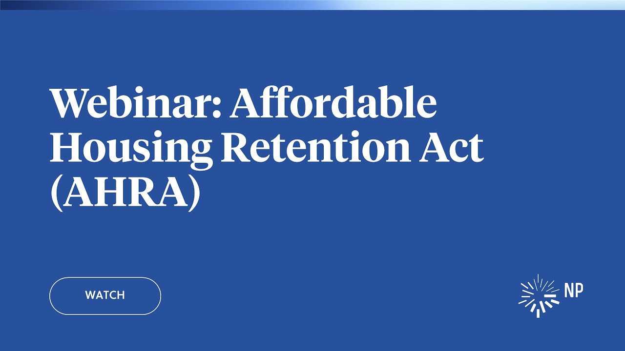 Webinar: Affordable Housing Retention Act (AHRA) | Nixon Peabody LLP