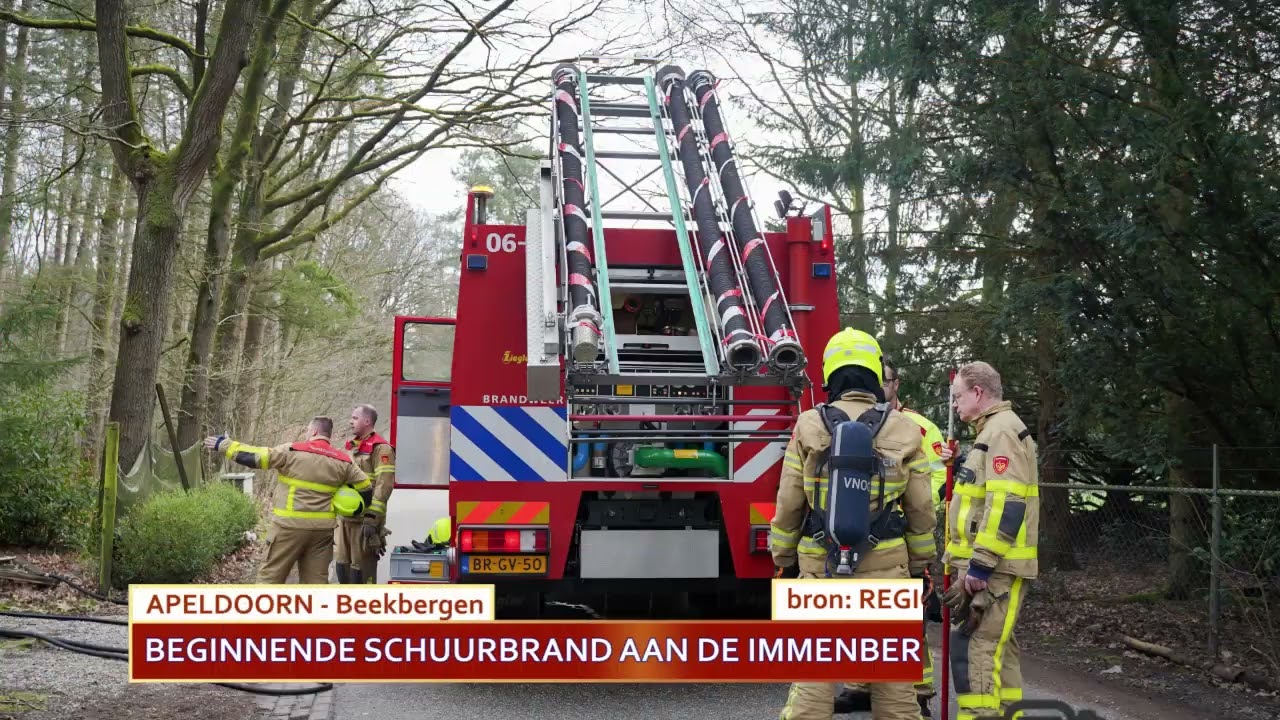 botsing op de mheenlaan en brand in Beekbergen snel geblust