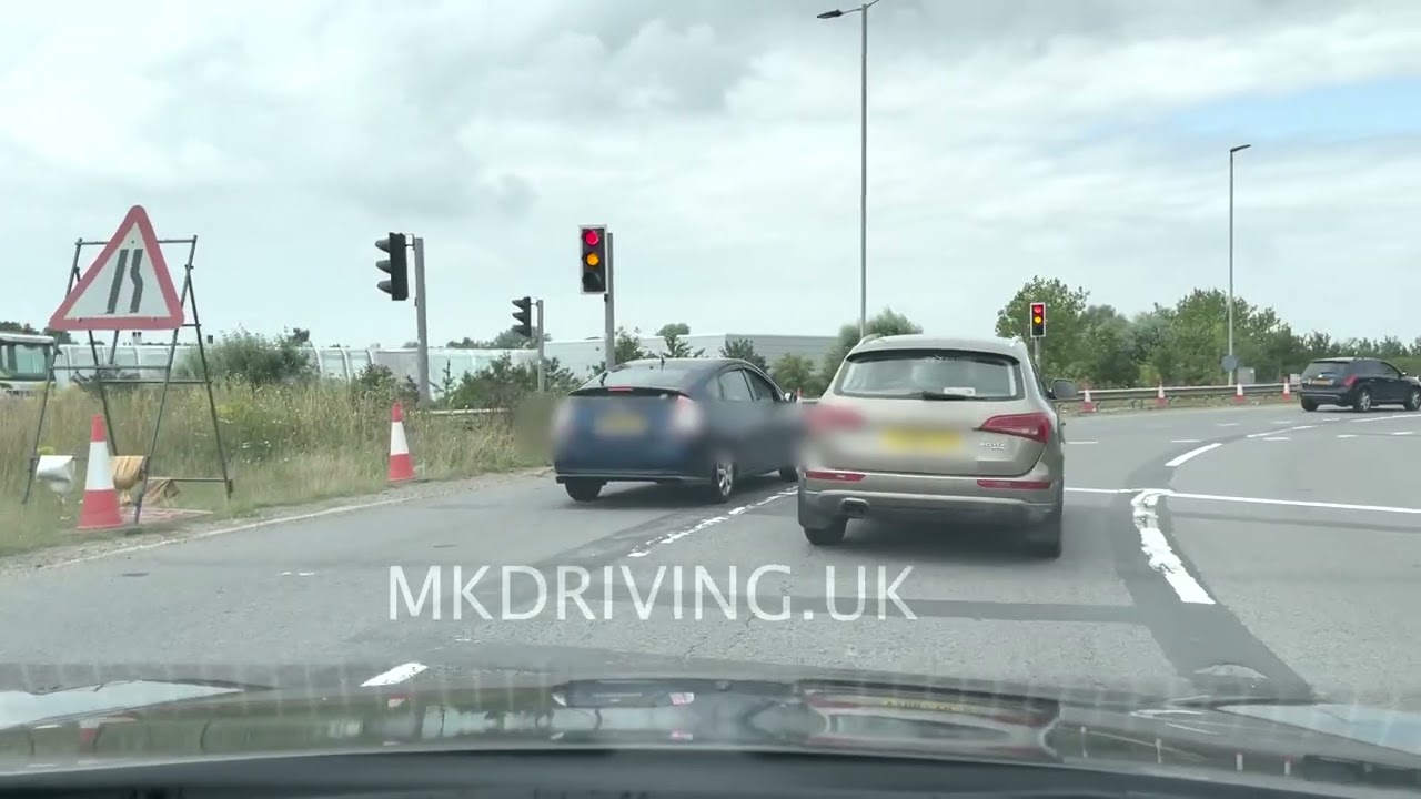 Cambridge, Milton roundabout from A14E Newmarket to Ely A10 3rd exit
