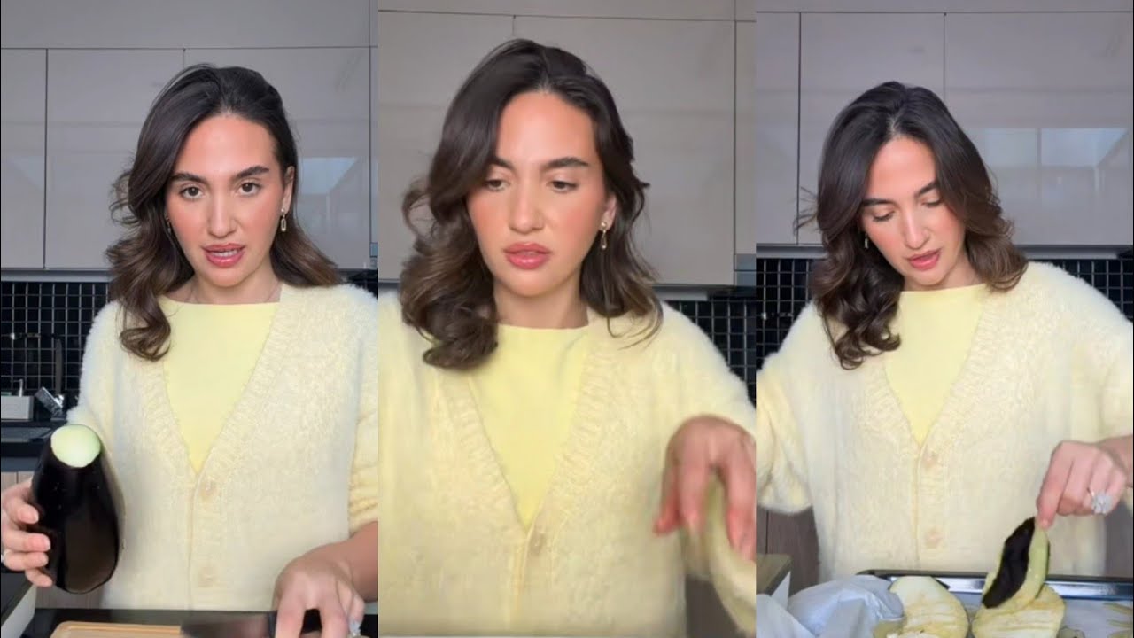 غيث وسارة ♥️ سارة وفقرة طبخ رح نسوي طبخة باتنجان محشي لحم على طريقة تركية