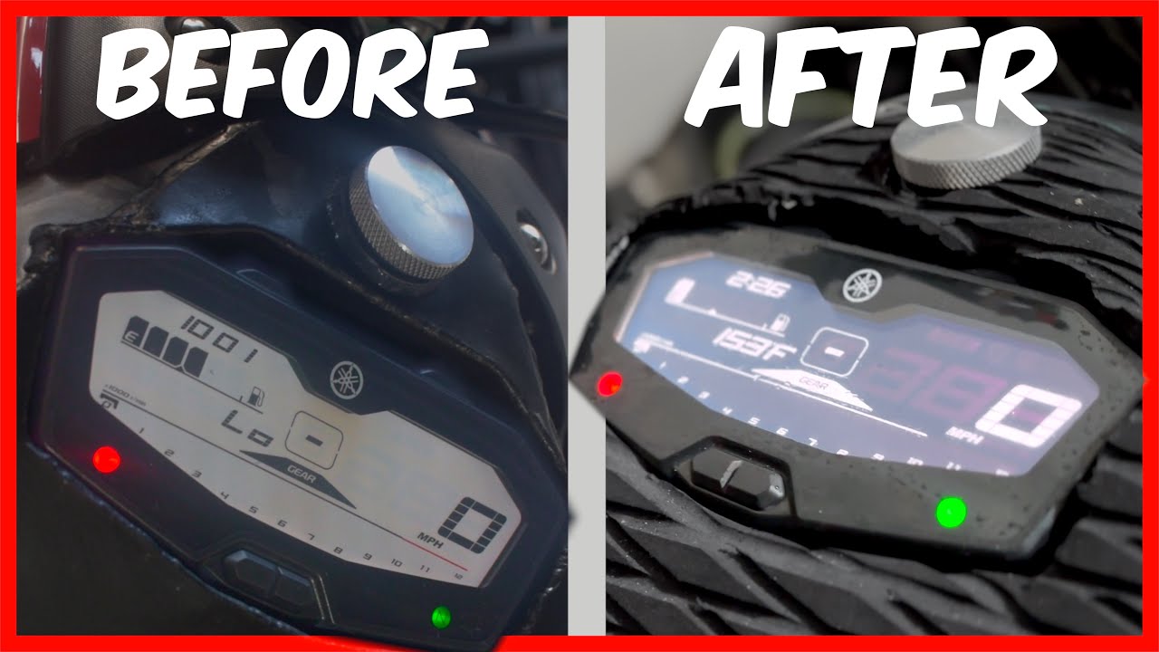 This One Mod Tied EVERYTHING Together | FZ-07/MT-07 Gauge LCD Flip Modifcation by Colorclusterz
