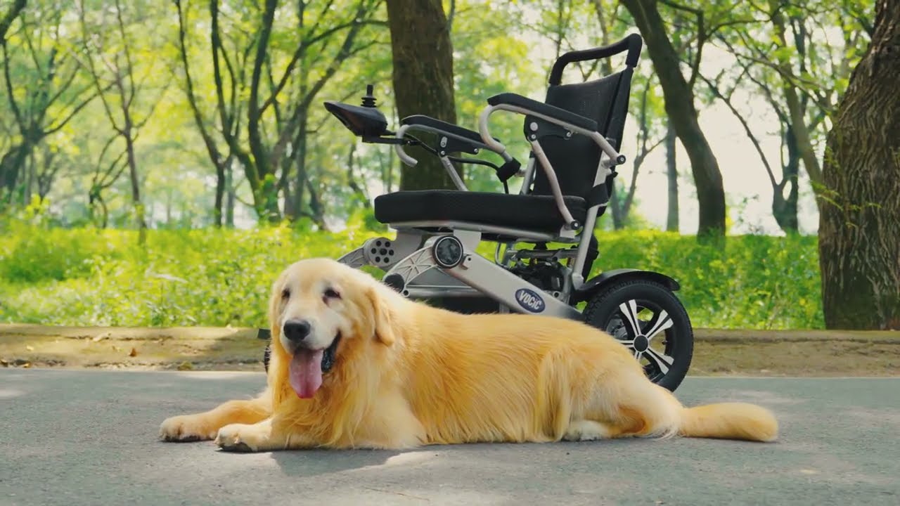 VOCIC #V53 Lightweight Foldable Power Wheelchair