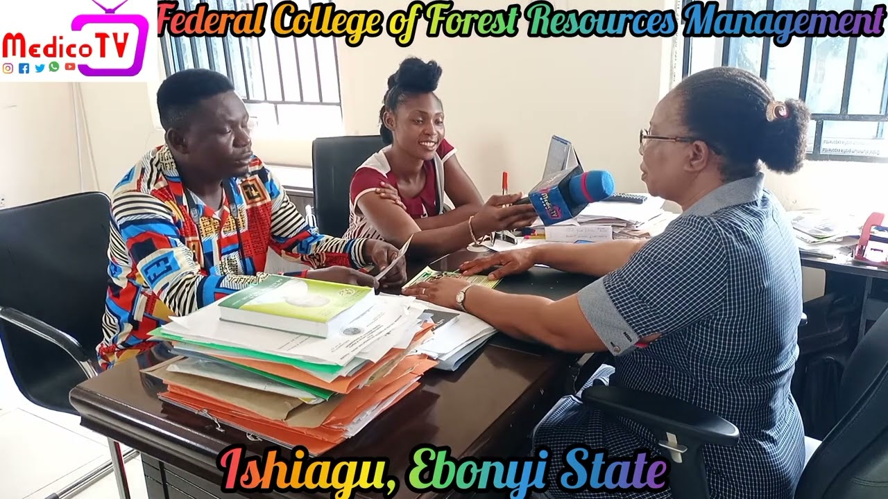 Medico tv correspondents at the Federal College of Forest Resources Management, Ishiagu.