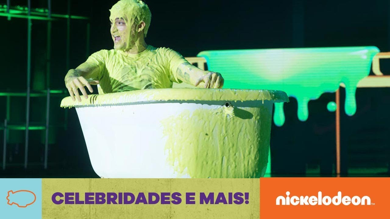 Meus Prêmios Nick 2017 | Felipe Neto toma um banho de slime! | Nickelodeon em Português