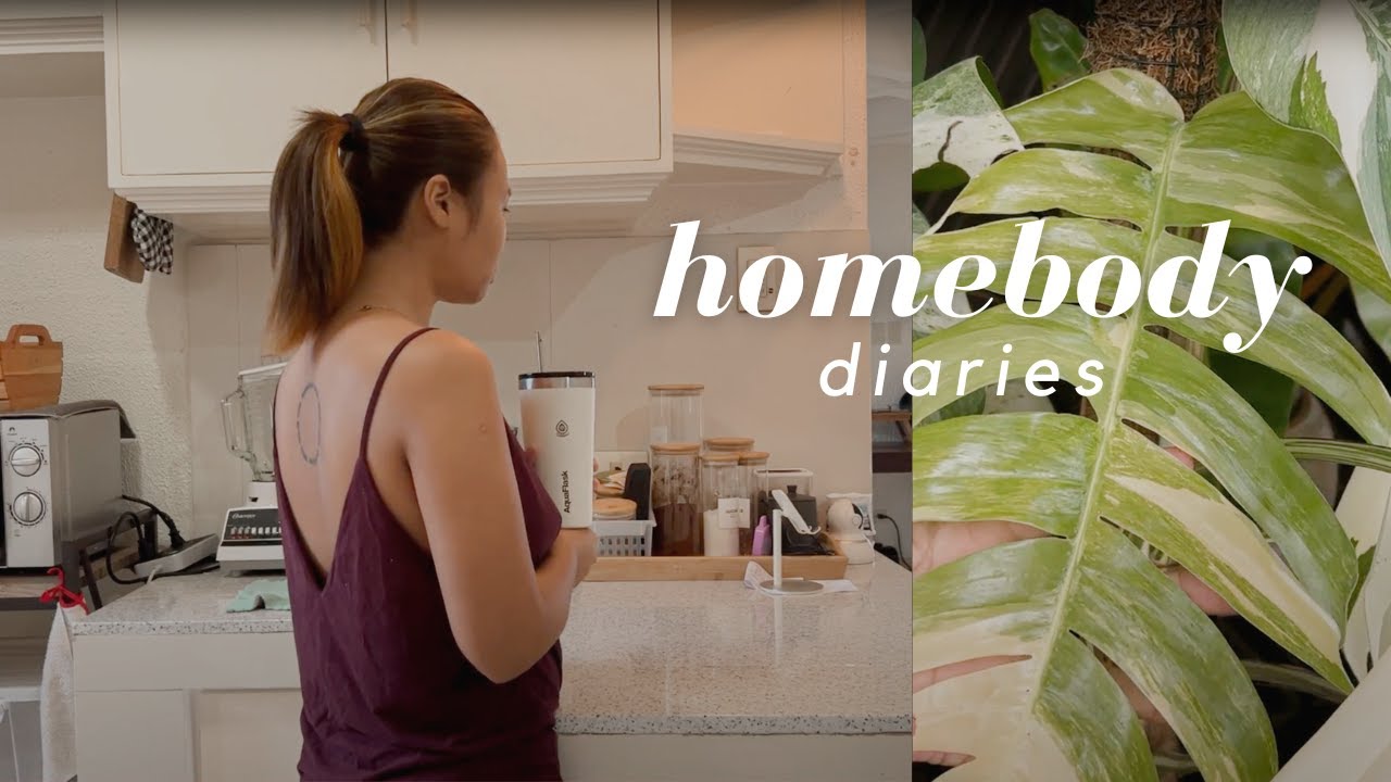 Homebody diaries: Weekend routine, Doing plant chores, Easy lunch recipe