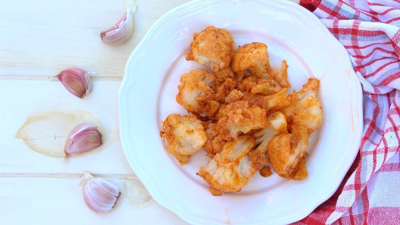Coliflor al ajoarriero con Thermomix