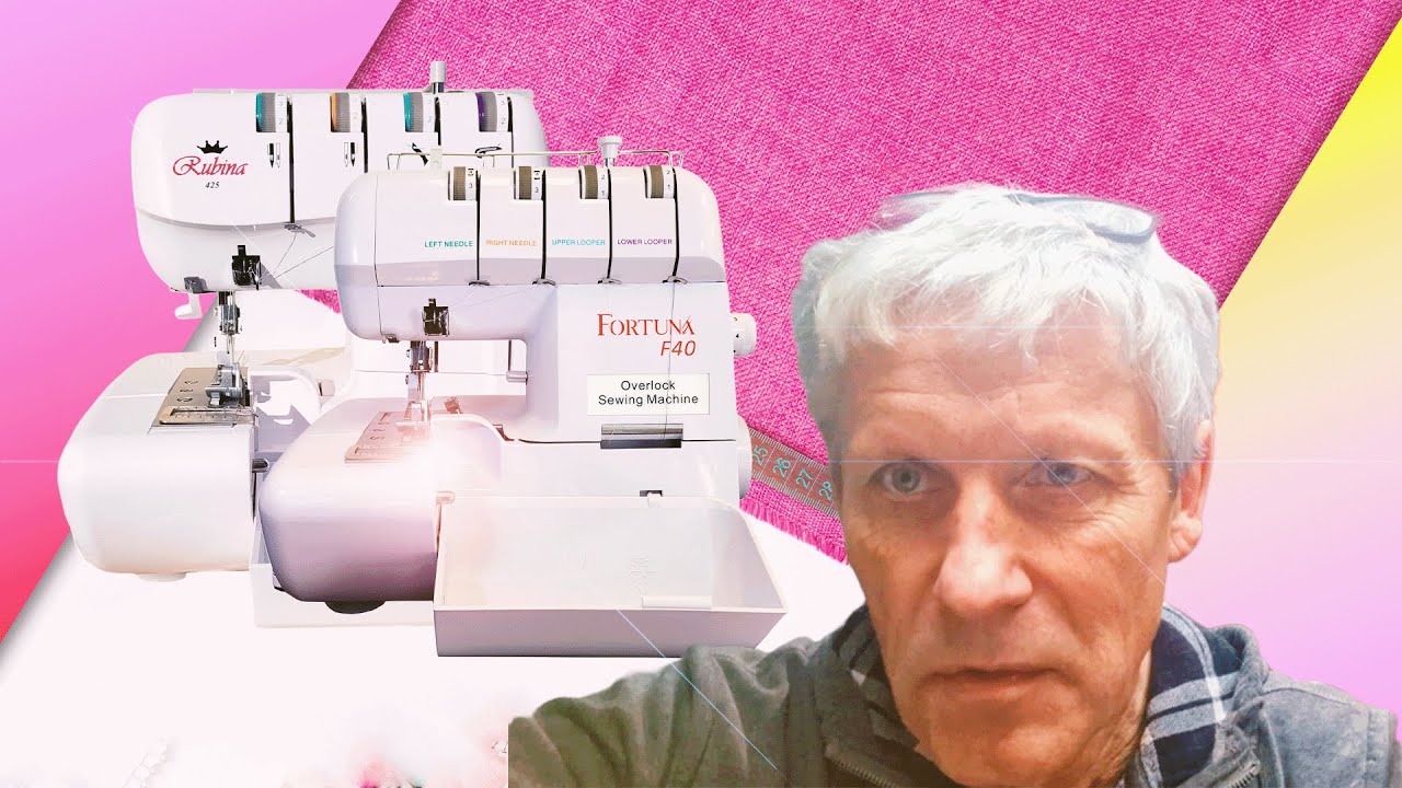 Kaip atjungti peilį overlokui? Fortuna F40 ir Rubina 425  Meistras Grigorij