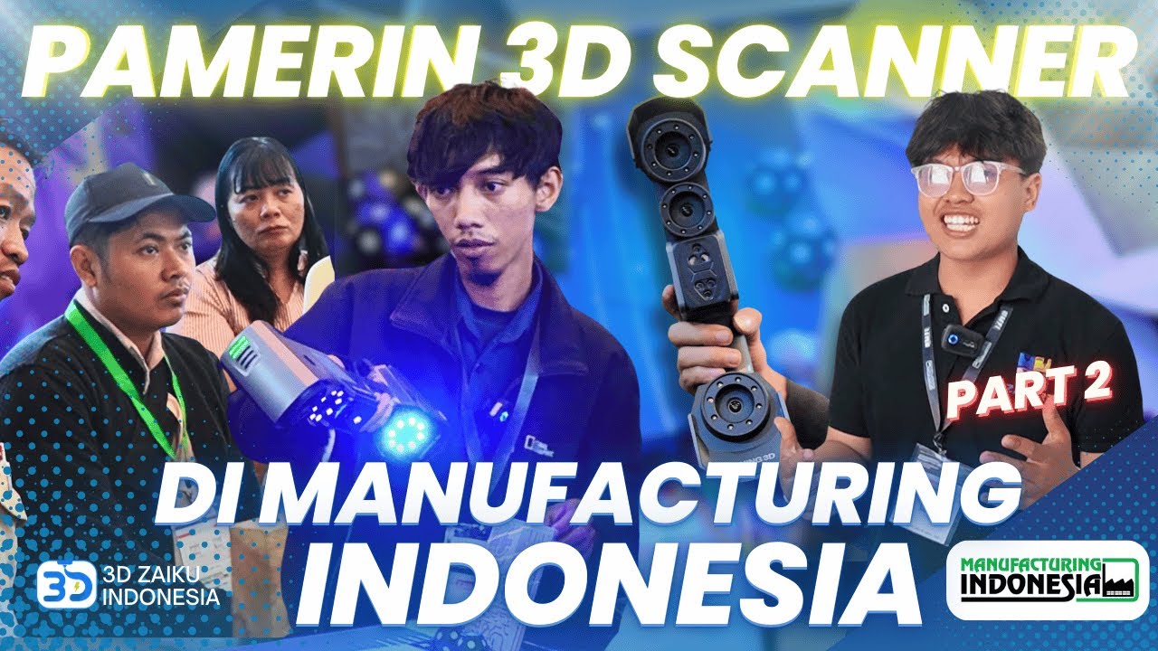 WE SHOWCASE THE FREESCAN TRIO 3D SCANNER‼️ AT THE INDONESIA MANUFACTURING EXHIBITION PART II