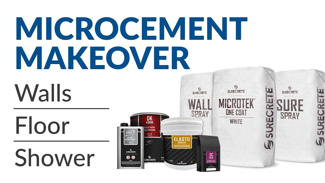 SureCrete MicroTek One Coat | Shower Microcement Makeover