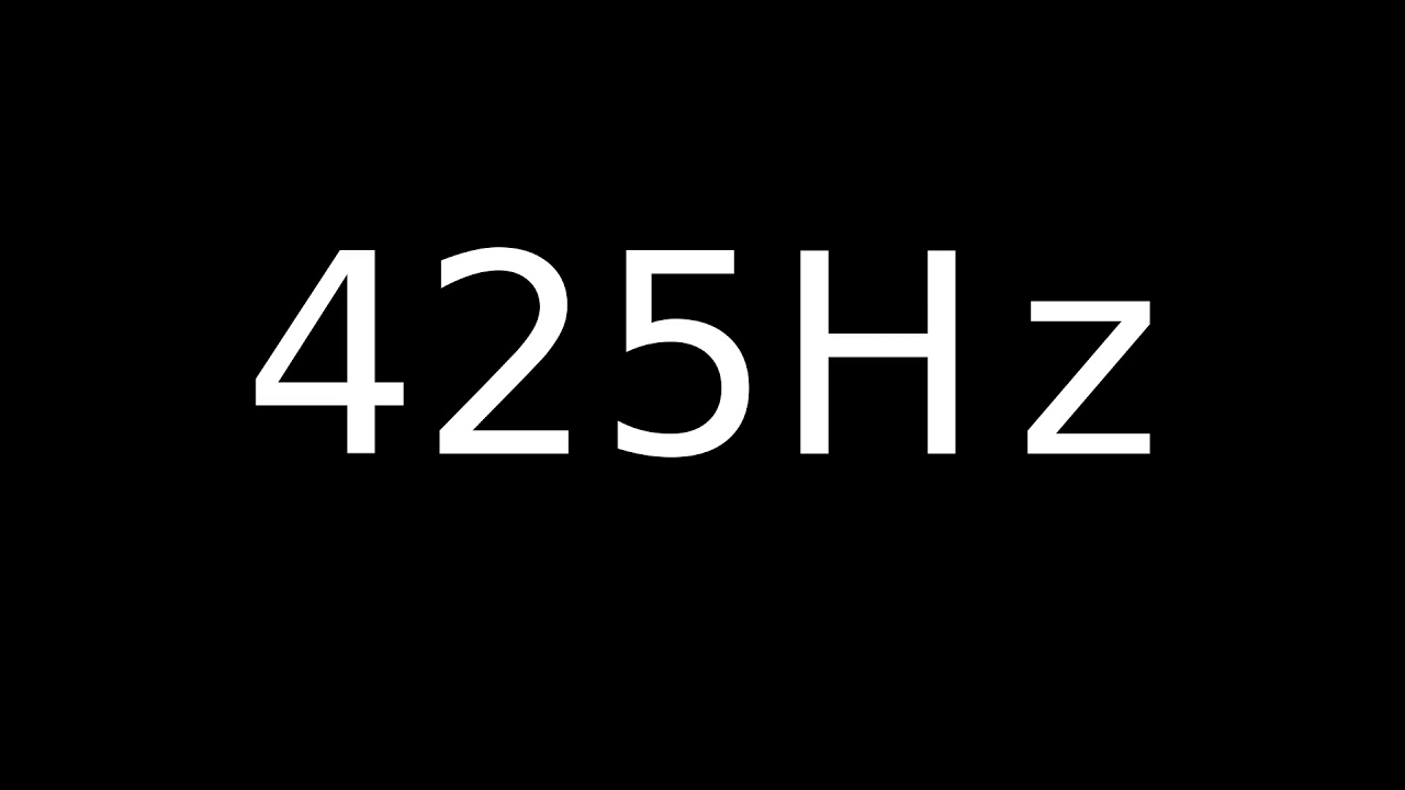 Speaker Sound Test 425Hz