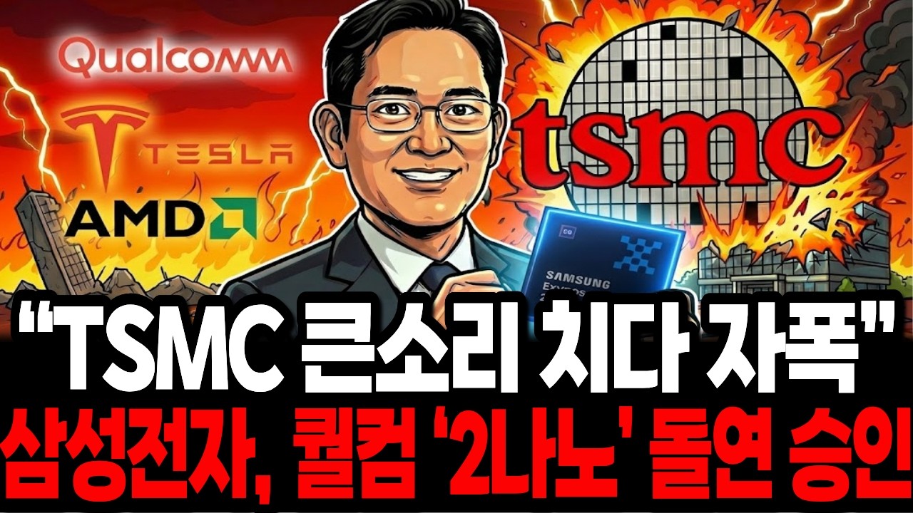 TSMC 큰소리 ‘뻥’ 치더니 ‘자폭’… 삼성전자, 퀄컴 ‘2나노’ 돌연 승인