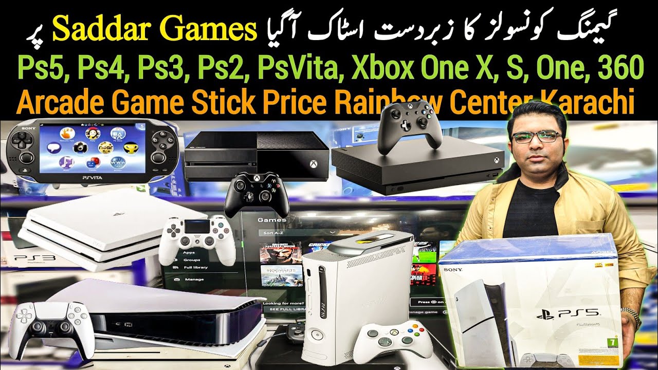 PS5 PS4 PS3 PS2 PSVita PSP Xbox OneX S One 360 ​​Game Stick Цена Rainbow Center Karachi Pakistan