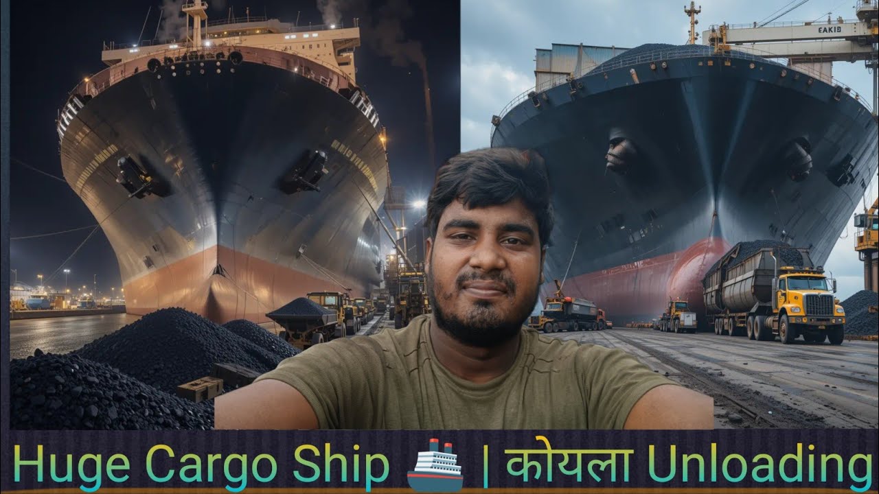 Surat Magdalla Port | जहाज़ से Coal कैसे उतरता है 🚢 | Cement Ship भी Arrives