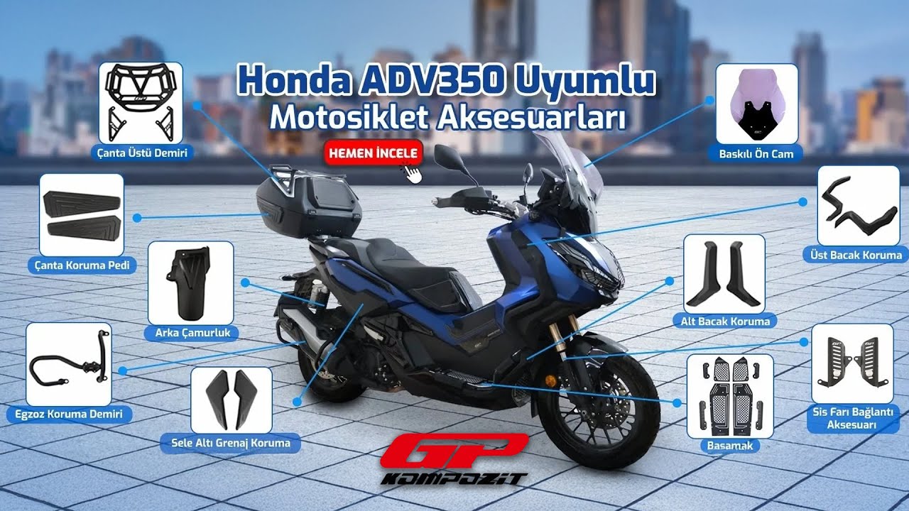 GP Kompozit Honda ADV350 Uyumlu Aksesuarlar