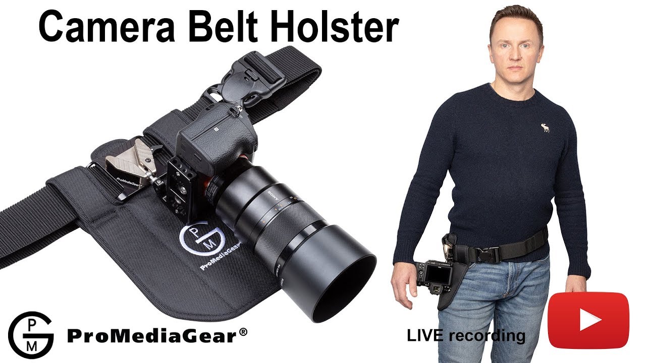 Belt Holster System for DSLR and Mirrorless Cameras Canon, Nikon, Sony, Fuji etc