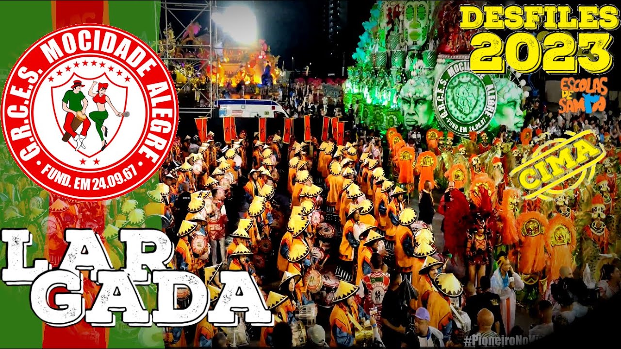 Mocidade Alegre 2023 (CAMPEÃ) - LARGADA DA BATERIA RITMO PURO NO DESFILE #PioneiroNoVídeoDosBreques