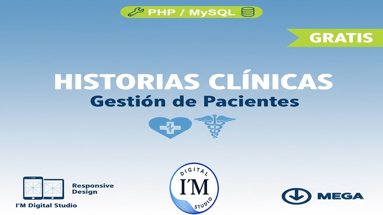Demo Gesti&oacute;n de Pacientes | Historias Cl&iacute;nicas + Descarga gratis MEGA (PHP y MySQL)