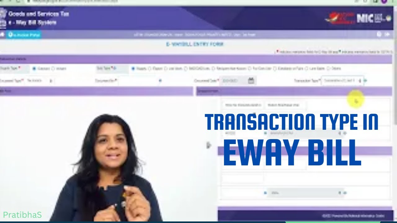 Transaction Type in ewaybill #ewaybill #transactiontype