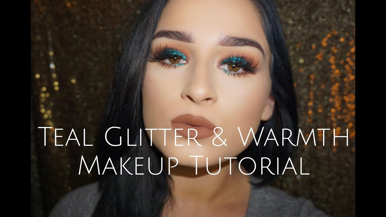 Teal Glitter & Warm Shadows | Makeup Tutorial | Jenn Lee