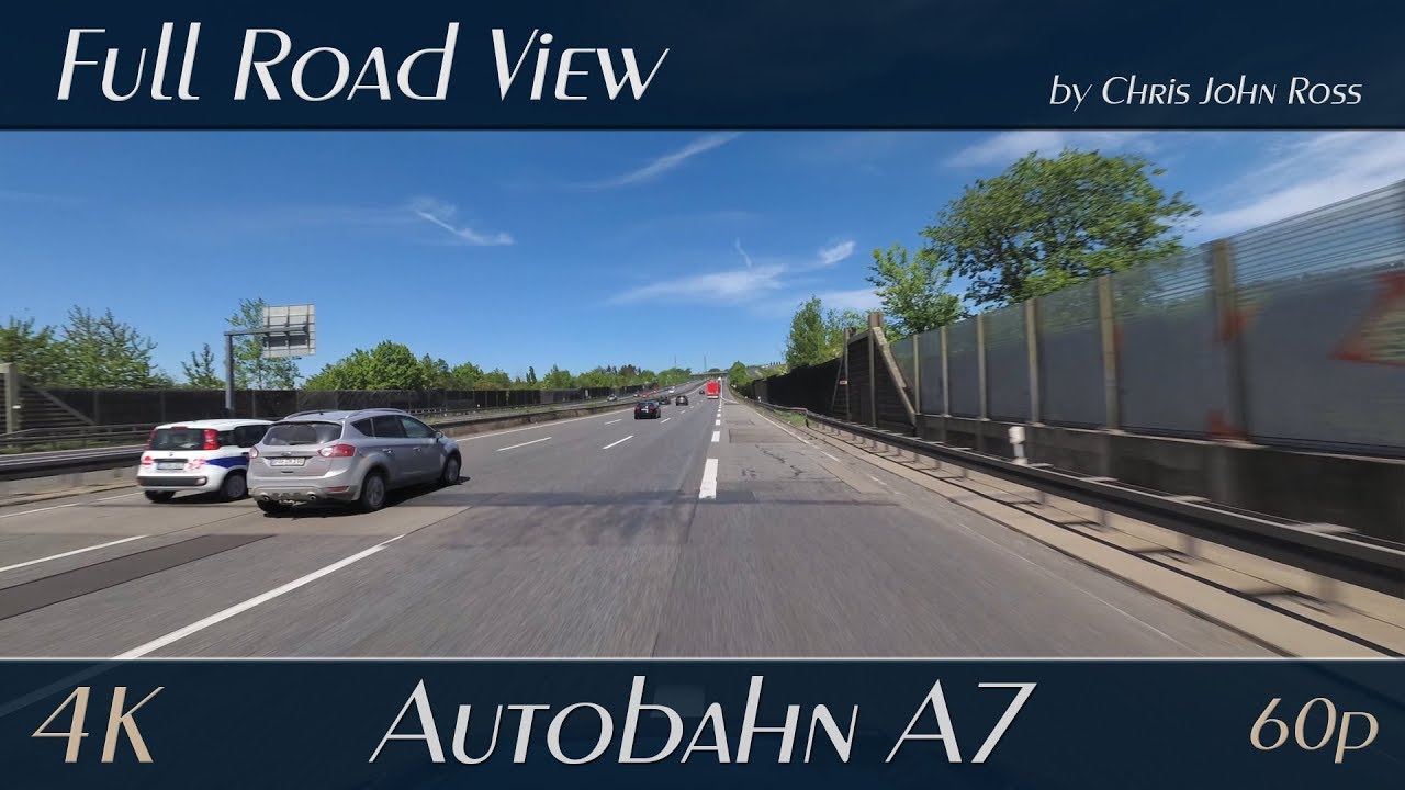 Autobahn (A7), Germany: Kassel-Nord - Hannoversch Münden/Staufenberg-Lutterberg - 4K Ultra HD