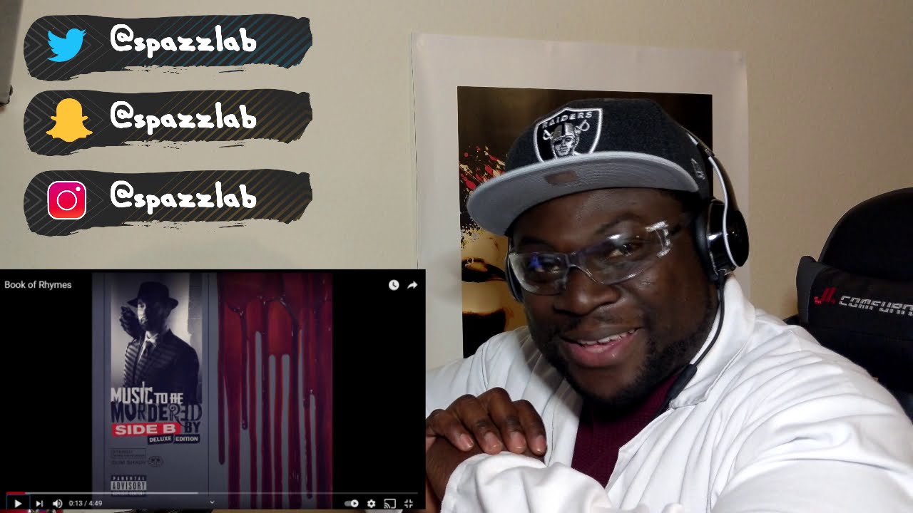 Eminem - Book Of Rhymes Reaction. Yo! So many barz. Em is just letting us know his level!