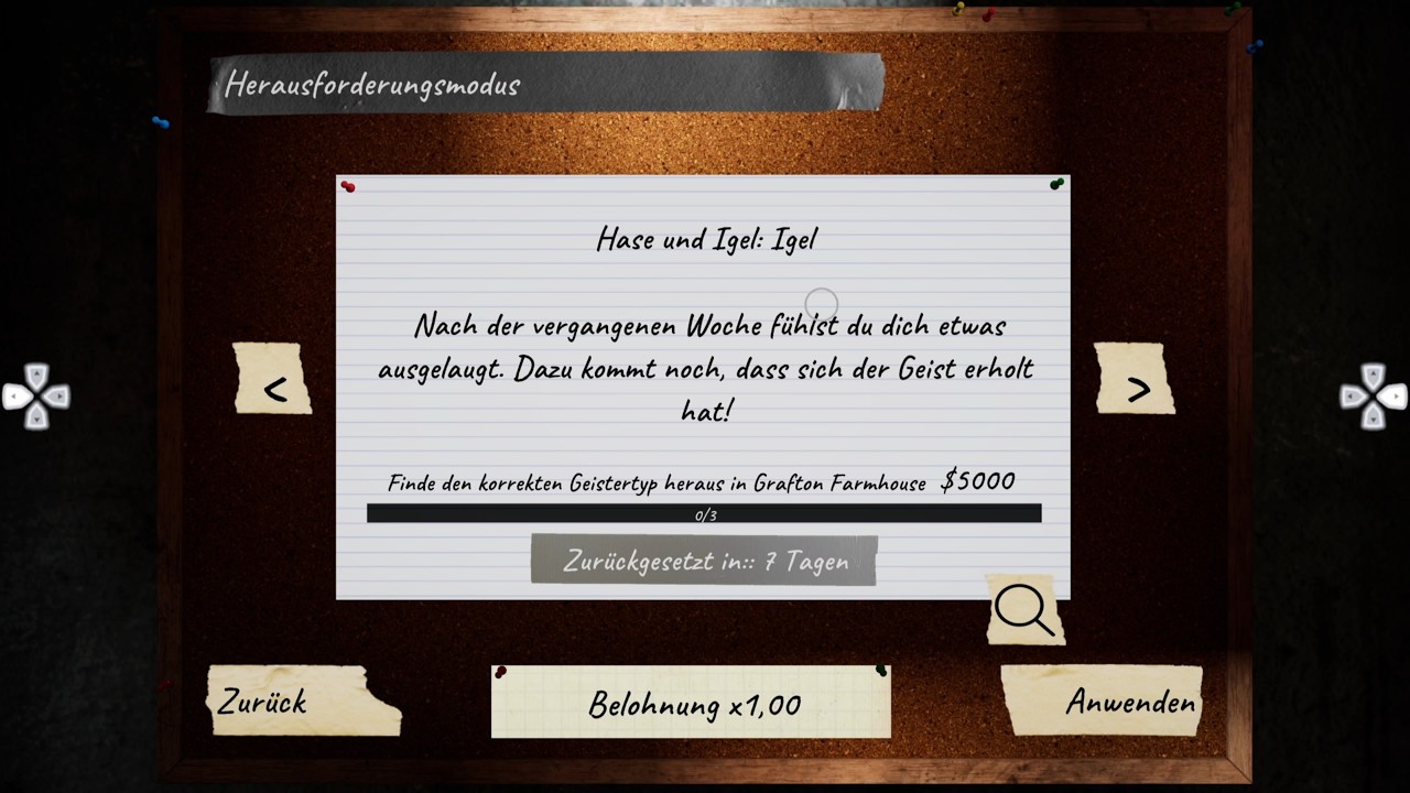 Hase und Igel: Igel / Phasmophobia / Weekly Challange / Herausforderungsmodus / PS5 / deutsch