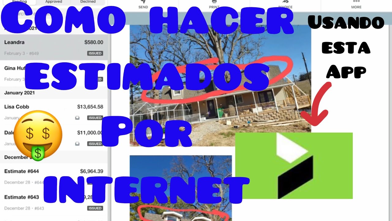como hacer un estimado por internet por medio de Joist app