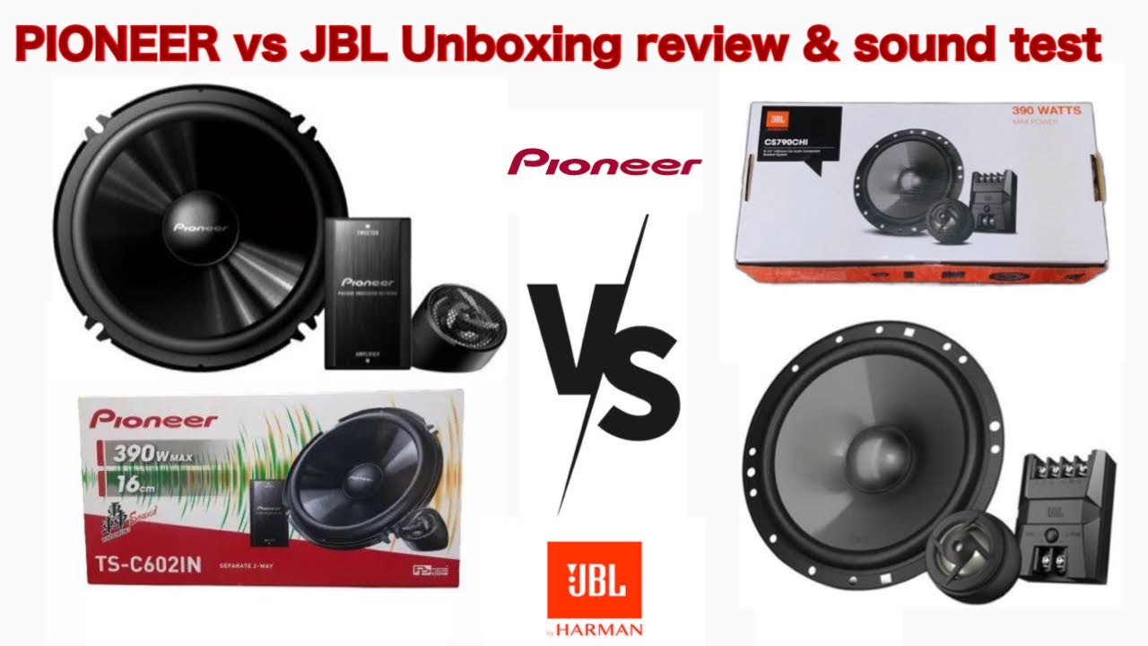 JBL 🔉VS PIONEER 🔊|| JBL VS PIONEER UNBOXING REVIEW & sound test🔉🔊 #JBLCarAudio #PioneerAudio