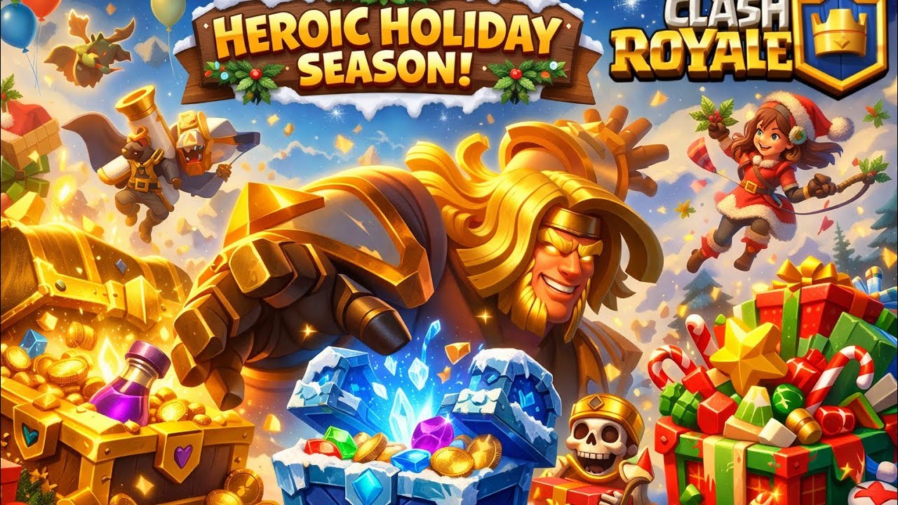 HEROIC HOLIDAY SEASON! 🎁 Opening ALL Chests & Gifts in Clash Royale!