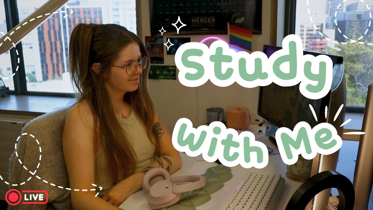 Live Study with Me 8 hours | Pomodoro 50/10 | Physics PhD with ADHD | rain/lofi