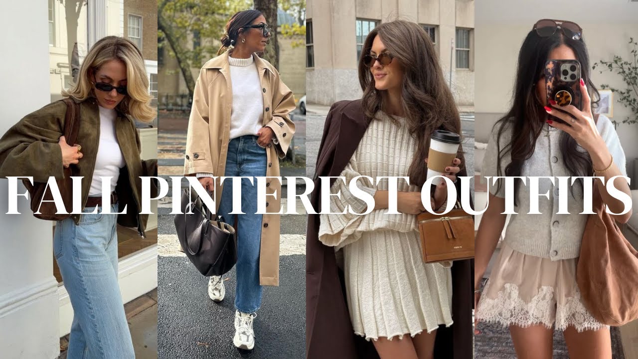 Воссоздаем *ОСЕННИЕ* образы Pinterest 🍁 Модные тренды 2025 года на PINTEREST | 5 осенних образов ...