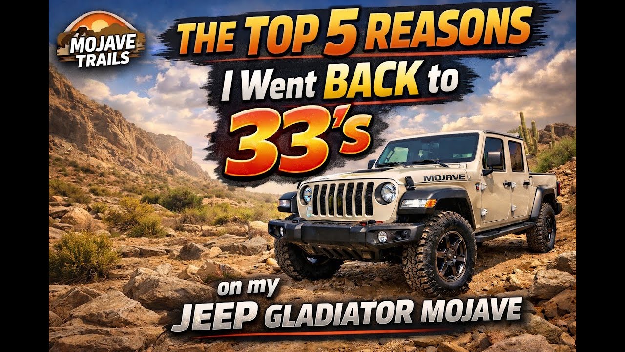 The Truth Abouts 35s on a Jeep Gladiator (5 Reasons I went BACK to 33s)