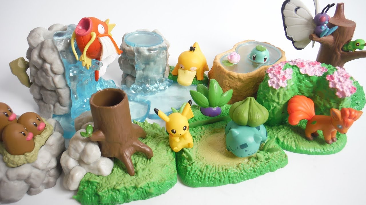 Pokemon Diorama desktop figure 全８種 開封 ポケットモンスター デスクでかくれんぼ ポケモン リーメント RE-MENT 食玩 Japanese candy toys