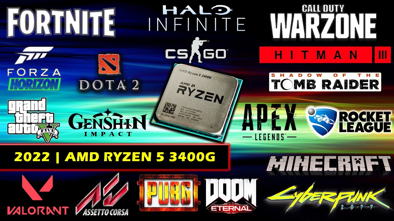 2022: AMD Ryzen 5 3400G Test on 19 Games | TR-3400 Gaming PC | 16GB DDR4 3200Mhz