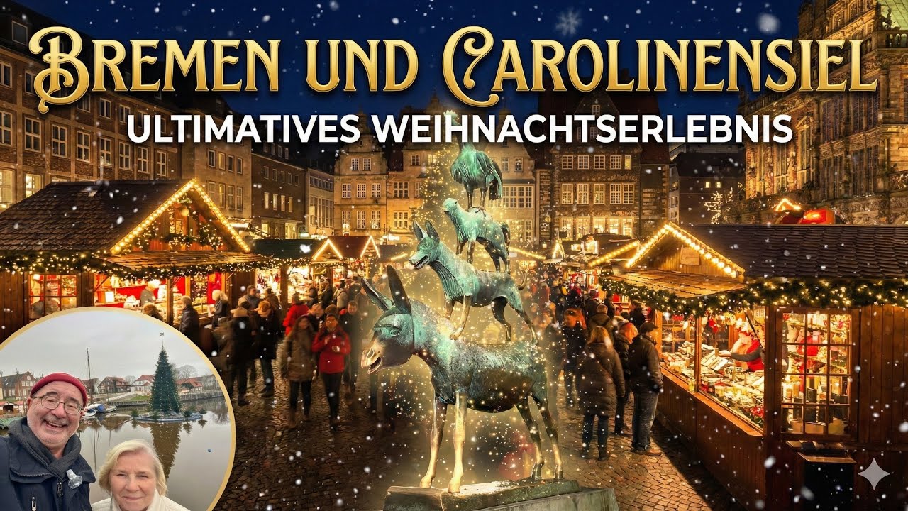 #345 Bremen und Carolienensiel, ultimatives Weihnachtserlebnis Stadtmusikanten und Schwimmtannenbaum