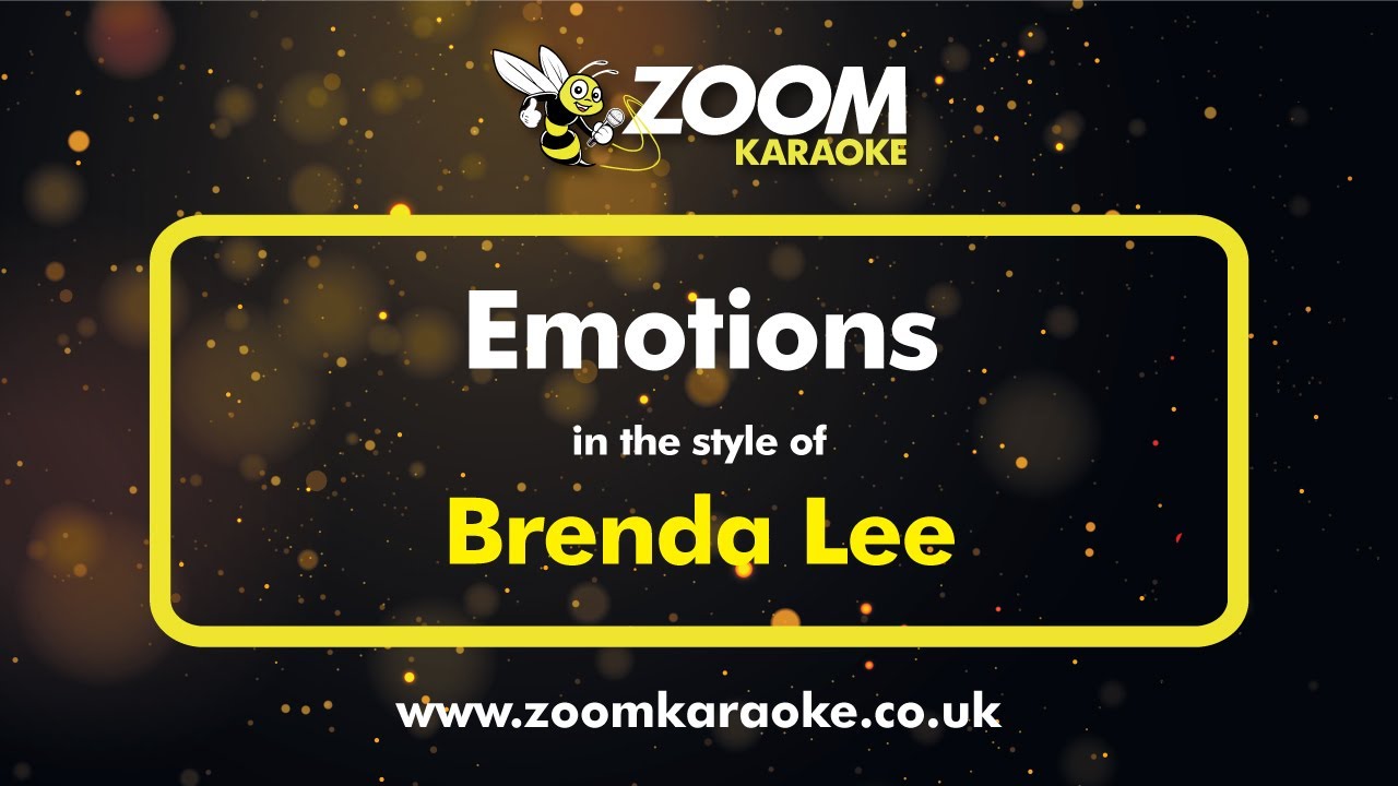 Brenda Lee - Emotions - Karaoke Version from Zoom Karaoke