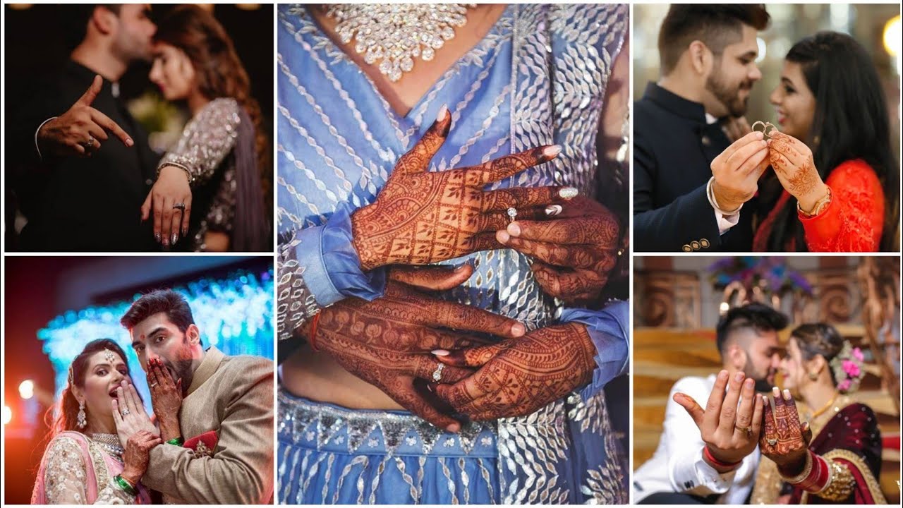 Best Engagement photoshoot ideas / Ring Ceremony photoshoot image - Crazy about Fashion