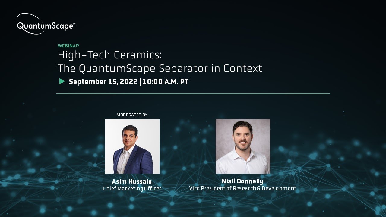 High-Tech Ceramics: The QuantumScape Separator in Context