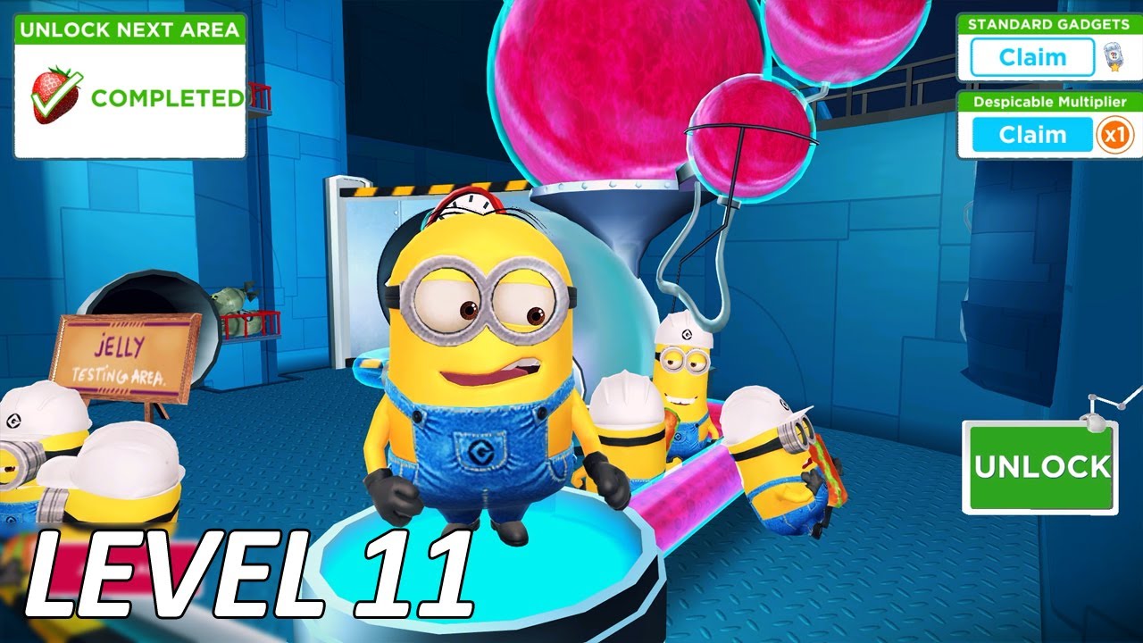 Despicable Me: Minion Rush - Jelly Lab Level 11 Unlock New Area - Gameplay (PC HD)