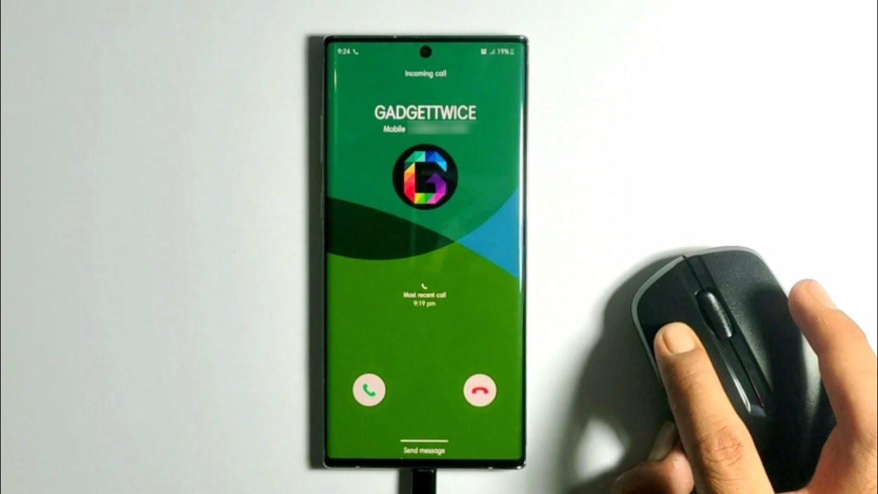 Samsung + Wireless Mouse incoming calls