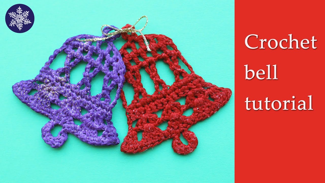 How to crochet a Christmas bell ornament