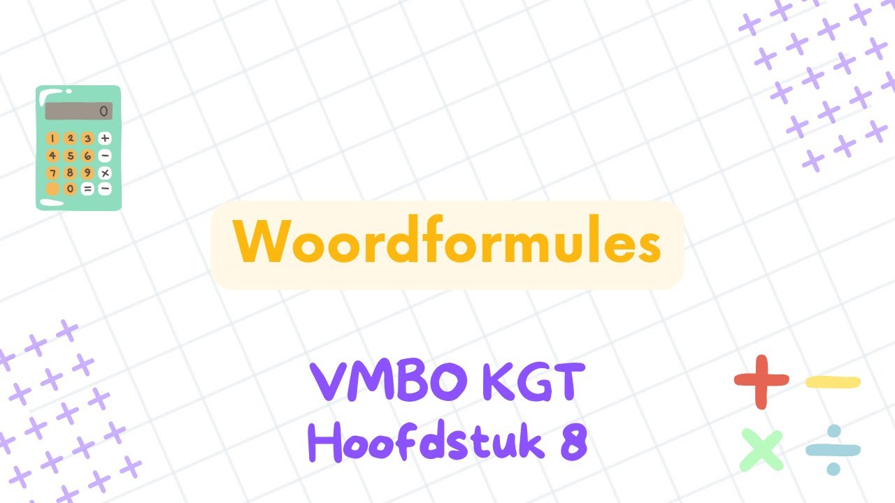Woordformules VMBO KGT Klas 1