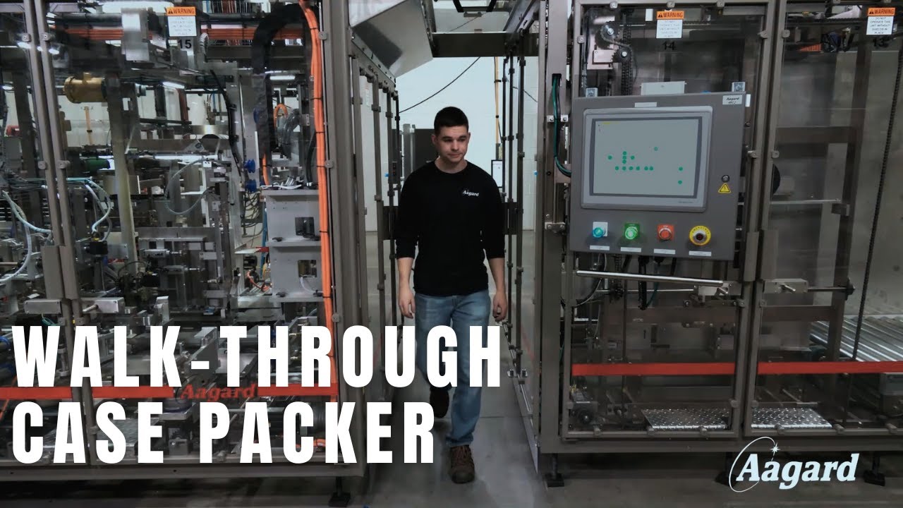 How this Case Packer set up for Lights-Out Manufacturing