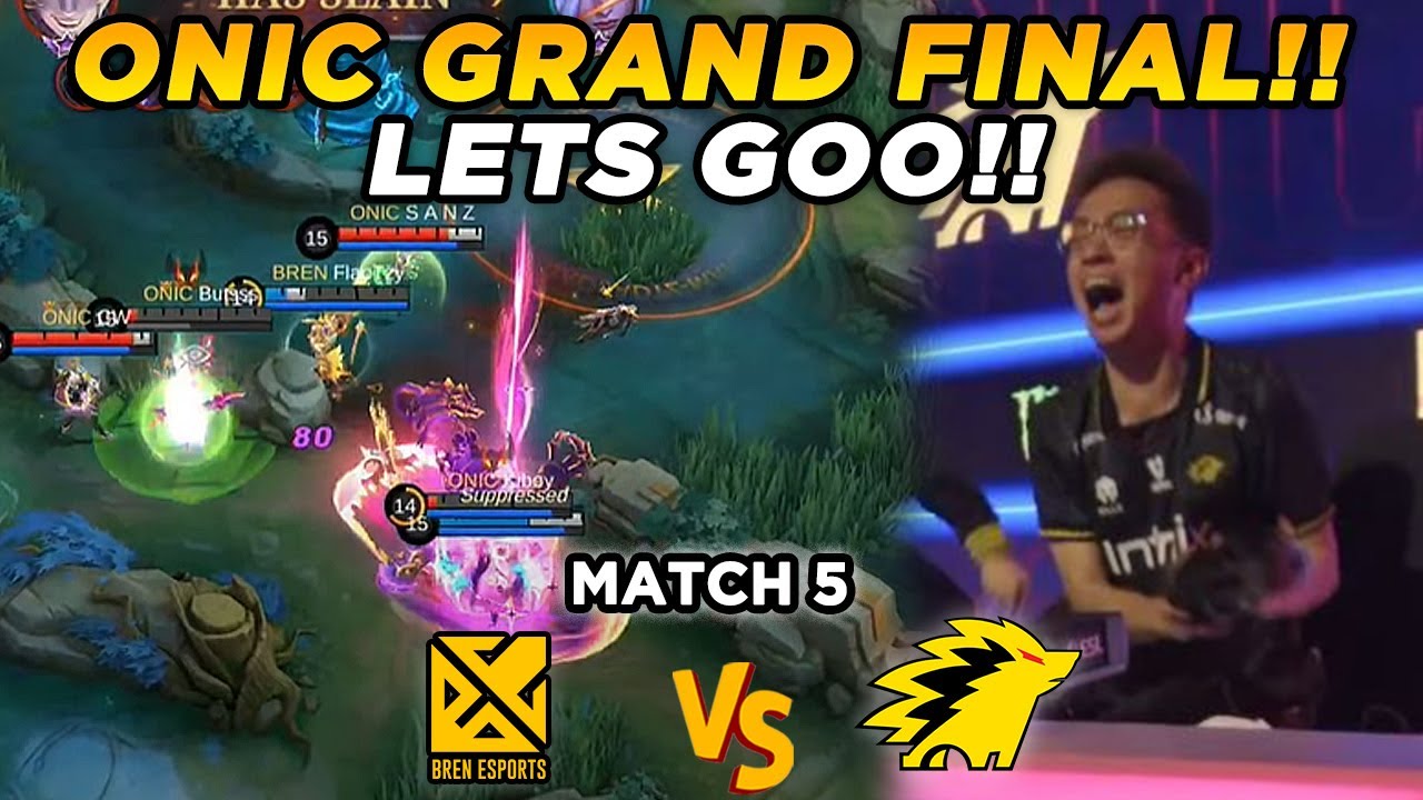 SLOT GRANDFINAL DIAMANKAN OLEH ONIC!! GILA GAME SUPER KERAS COY!! - ONIC VS BREN MATCH 5