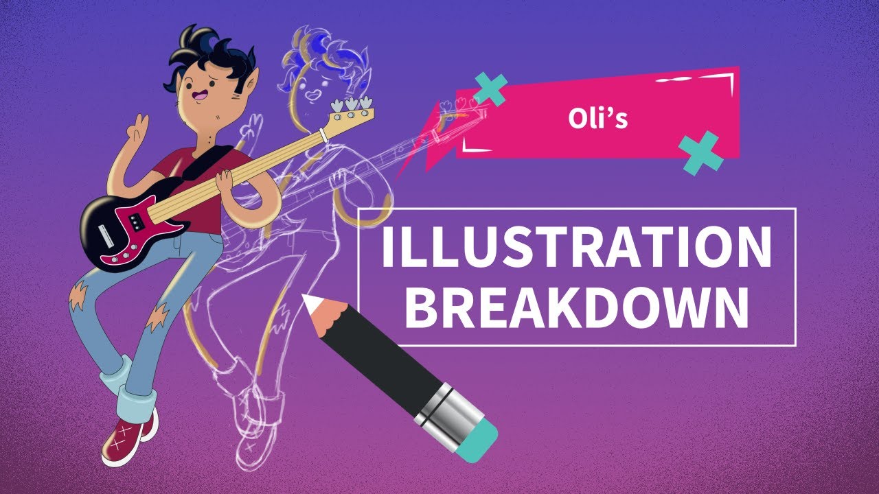 Drawing Myself in Adventure Time Style | Illustrator Time-Lapse