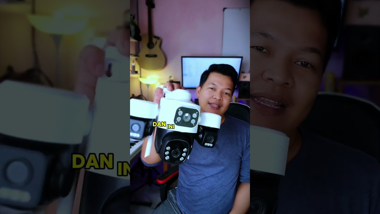 CCTV 3 Lensa Ukuran Besar Buat Nakutin Maling #cctv #cctvv380 #cctvwifi #cctv3lensa #cctvmurah