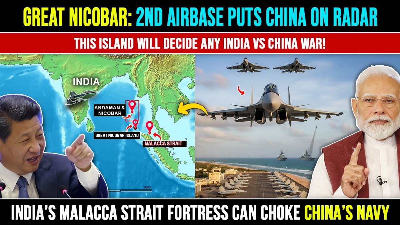 India's Secret Weapon Against China at Malacca Strait | Great Nicobar Air Base | Defence News