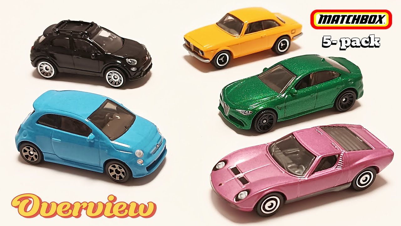 Alfa Romeo Giulia.Lamborghini Miura P400S.Fiat 500 Turbo.Alfa Romeo Giulia Sprint Fiat 500 X.