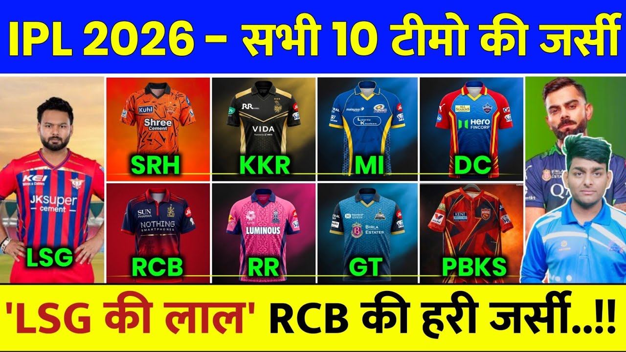 IPL 2026 All Team New Jersey Revealed | IPL 2026 All Team Jersey | IPL 2026 Kab Se Start Hoga