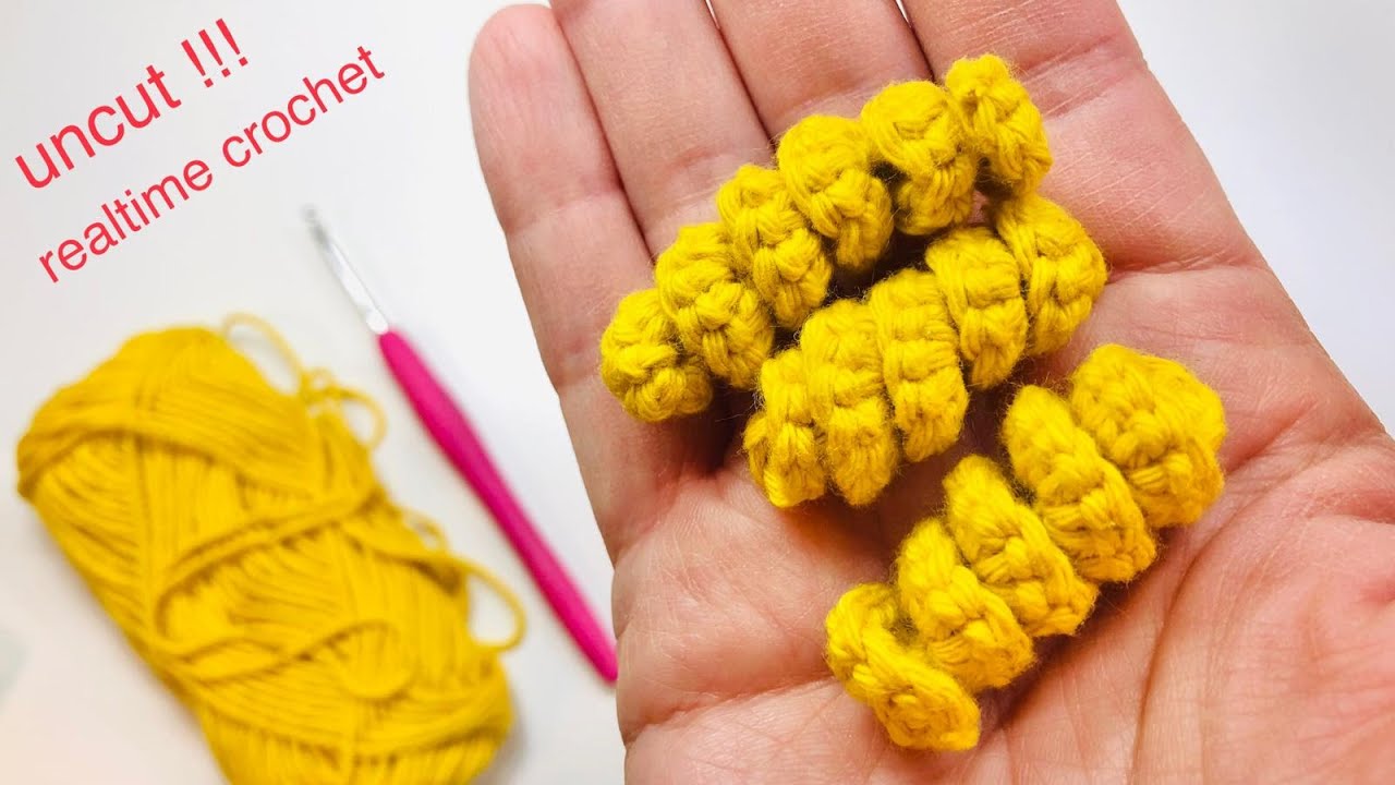 How to crochet Pasta: in real time, uncut. Easy Amigurumi crochet tutorial for beginners #crochet